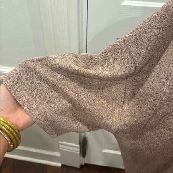 Asos Design Oversize T Shirt In Heavyweight Pink Heather With Chest Badge H Sz L - Picture 4 of 8